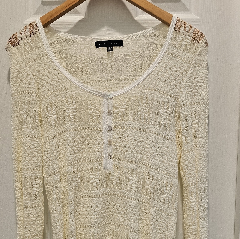 Sanctuary Lace Top, Size XS